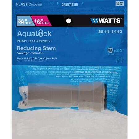 Watts 3/4 In. x 1/2 In. Quick Connect Stackable Plastic Coupling 959135